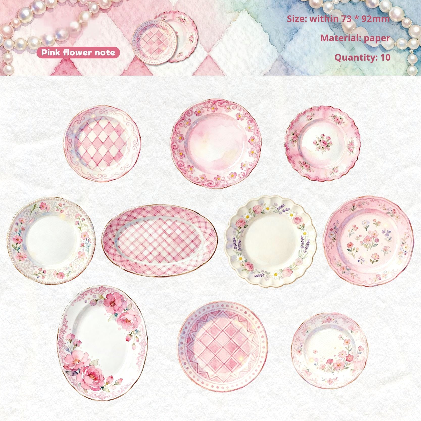 Plate paper -10Pcs each pack