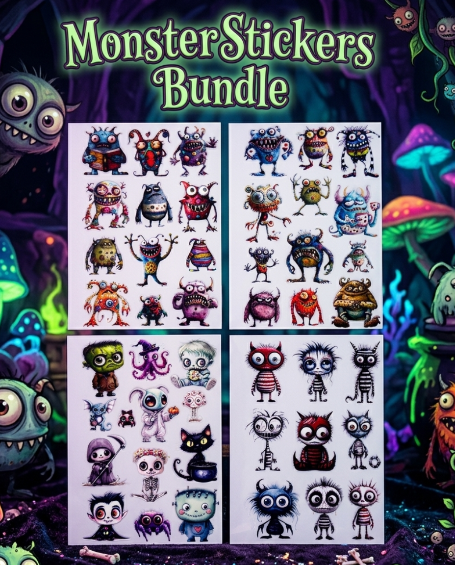 Monster Stickers Bundle