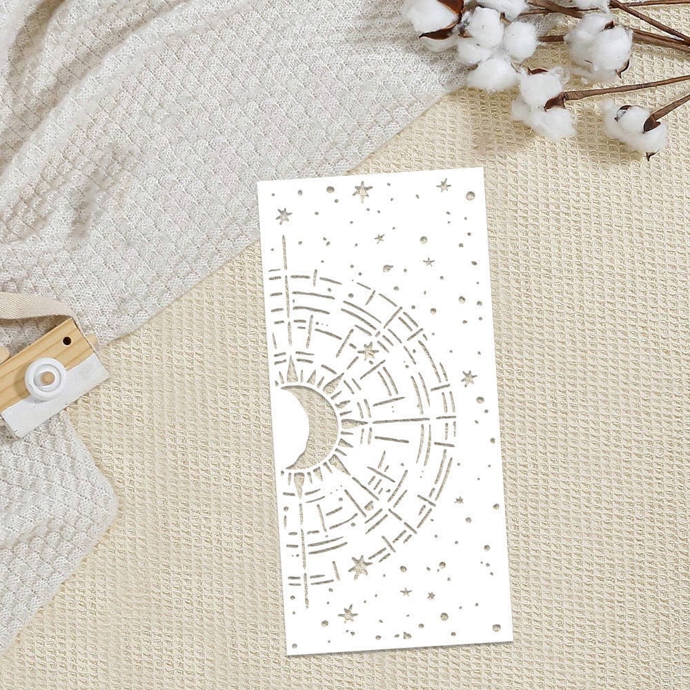 Star and Moon Stencil (12 × 25.4 cm)