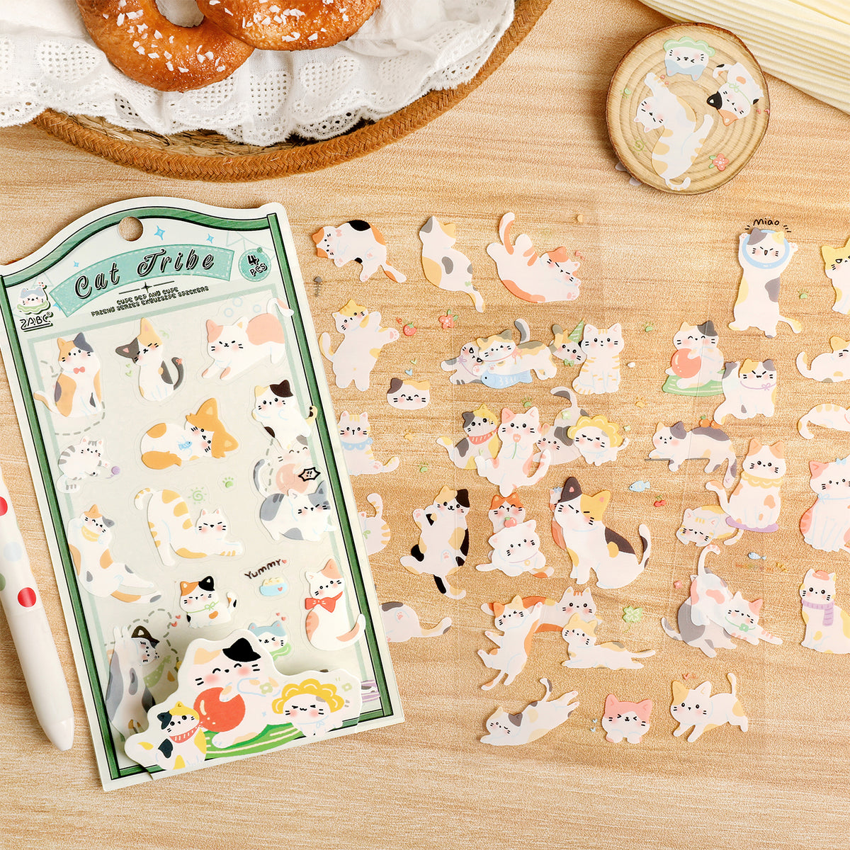 Sheets with snacks