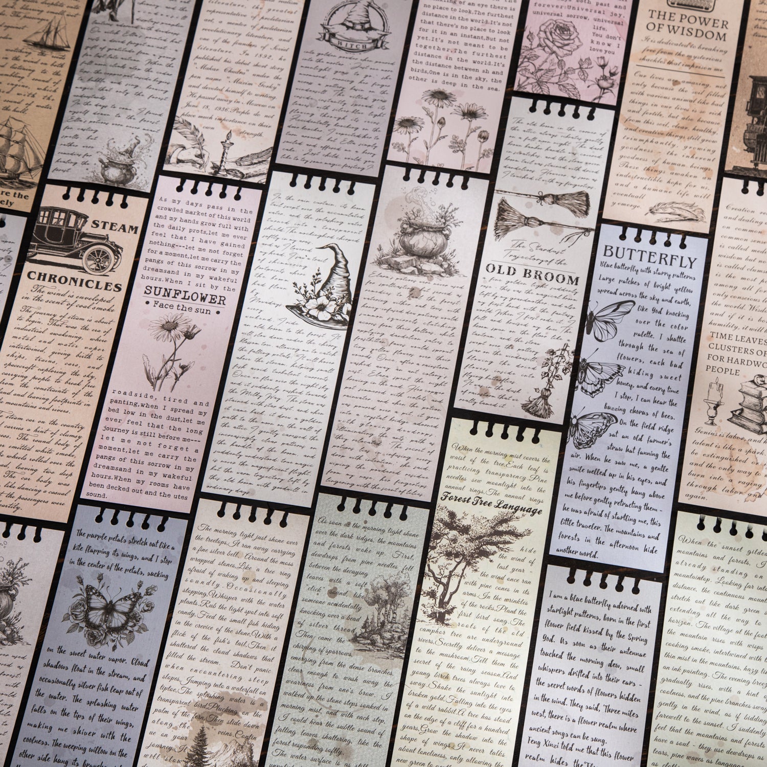 Vintage book paper -30Pcs each pack