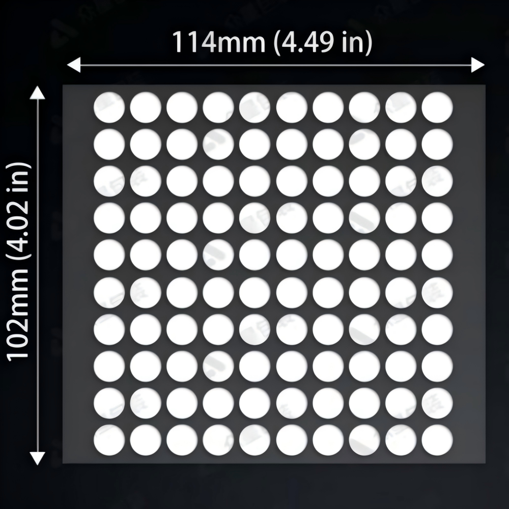 Round Acrylic Double-Sided Sticker, 100 Dots Per Sheet