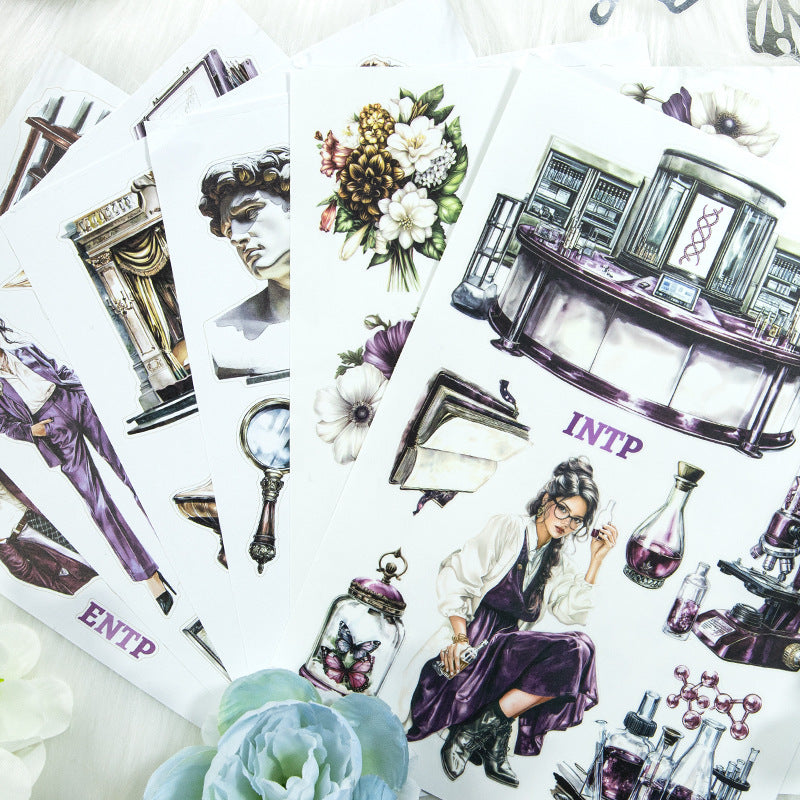 S-518- 16personalities Sticker Book -20Pcs each pack