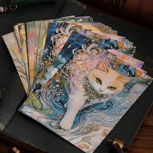 Papers fanned