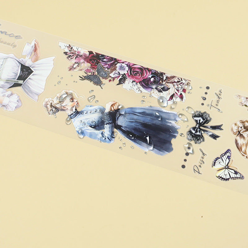 T-118- Retro Girls Tape Set *pre-cut