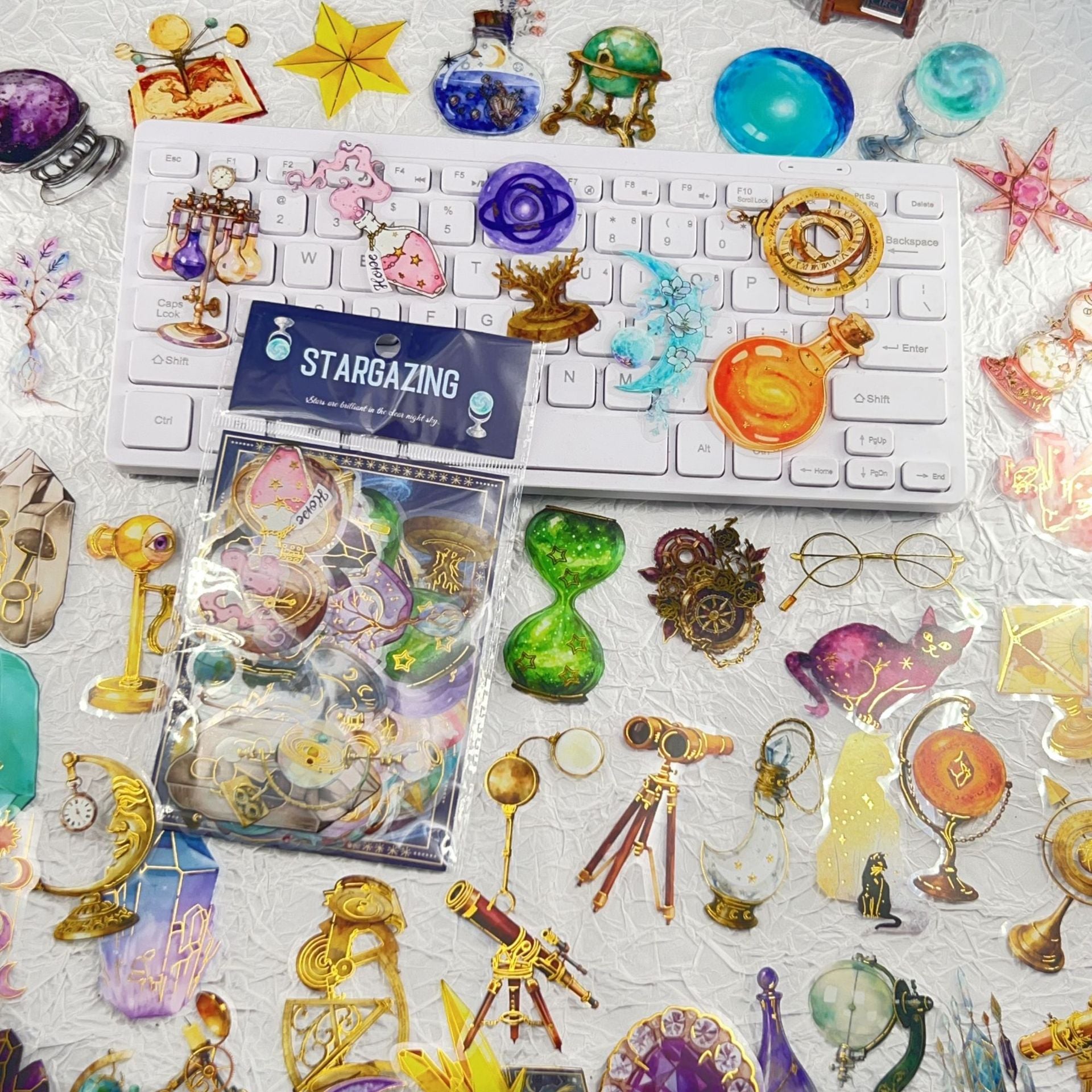 Gilded Magic Stargazing PET sticker -50Pcs each pack
