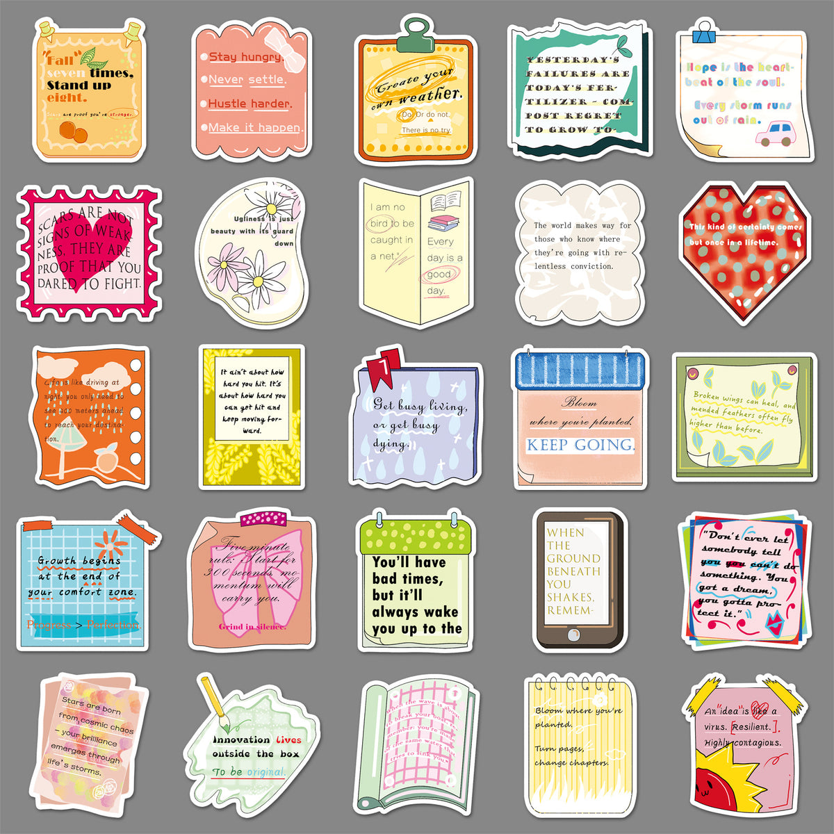 Sticker close-up