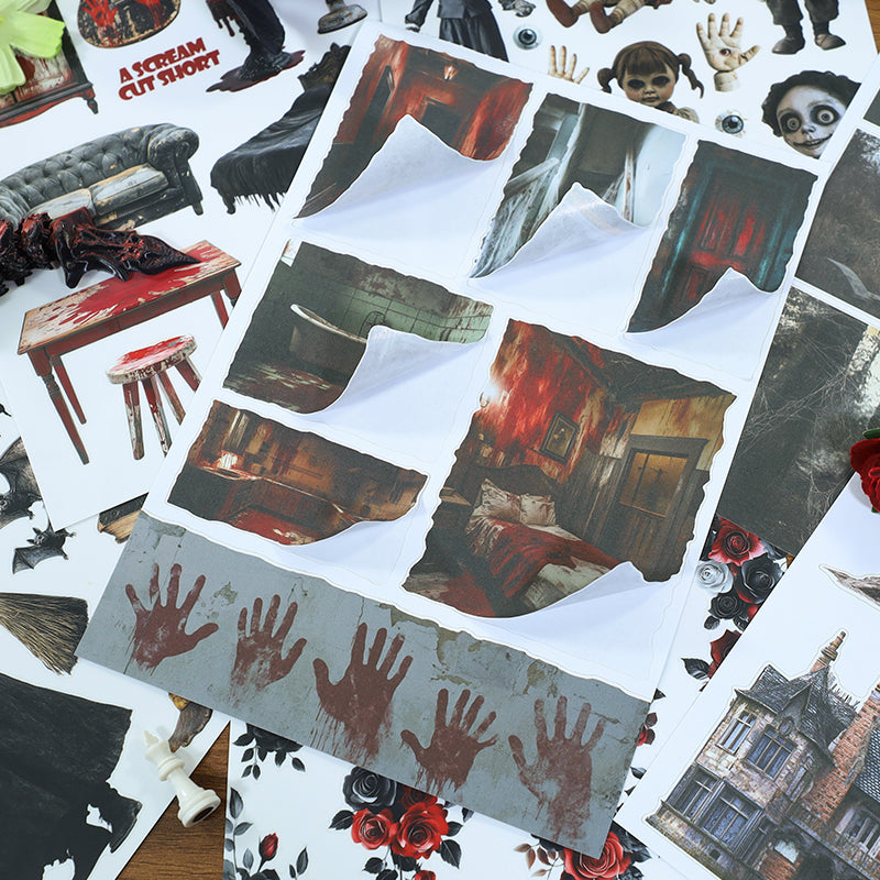 The Silent Fear sticker pages