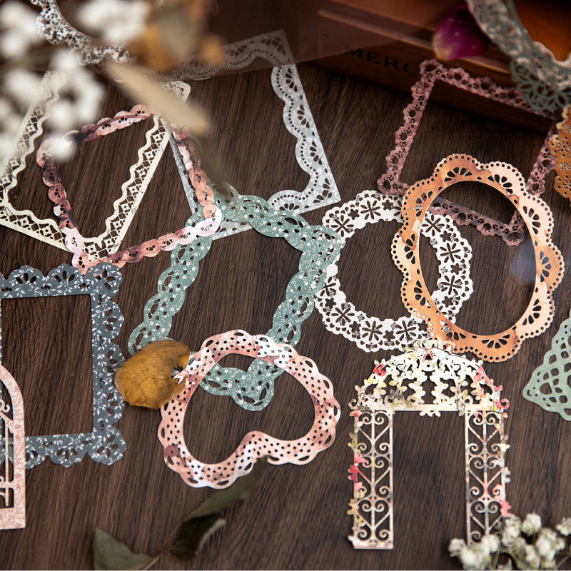 0524 Lace Vintage diecut Solid Paper -10Pcs each pack