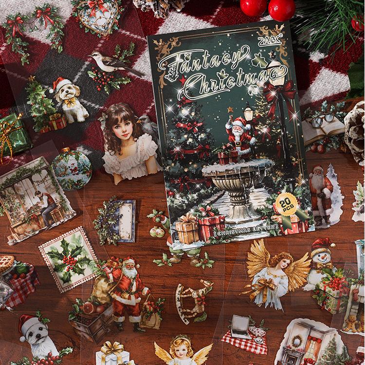 0808 Christmas PET Sticker Book -20Pcs each pack