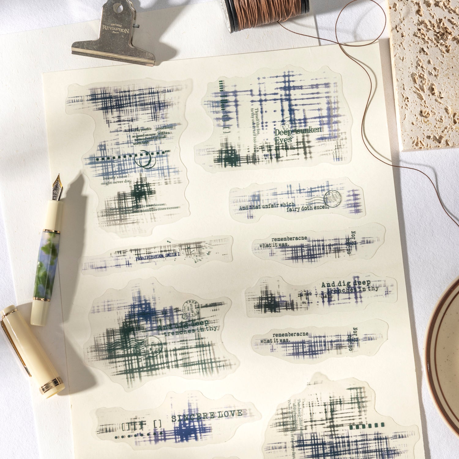 0602 Trace PET sticker -20Pcs each pack