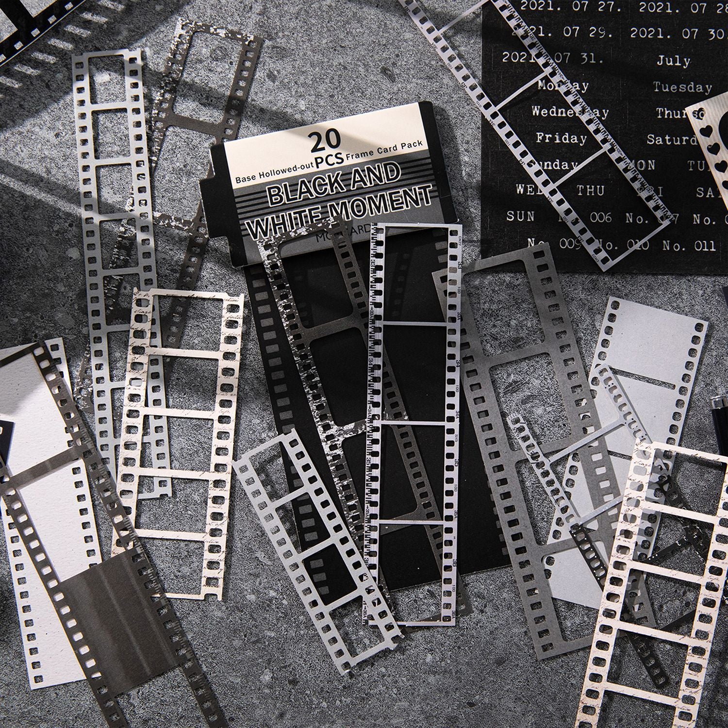 0523 Film Frame Collection Series die cut Paper -20Pcs each pack