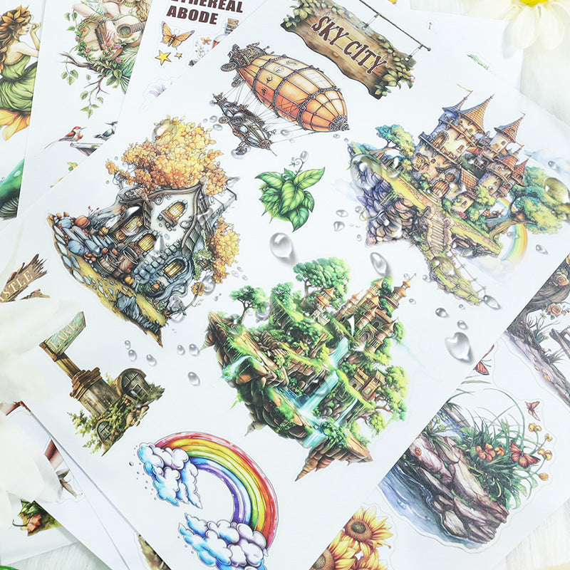 S-520- The elfs cottage Sticker Book -20Pcs each pack