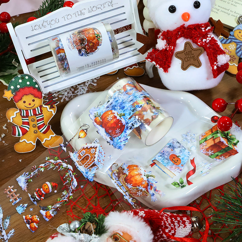 Tape with snowman
