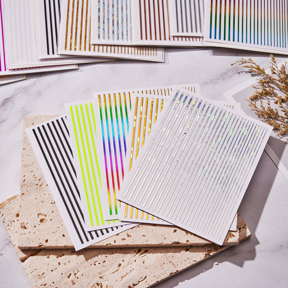 0608 Straight Line Stickers 8*10cm