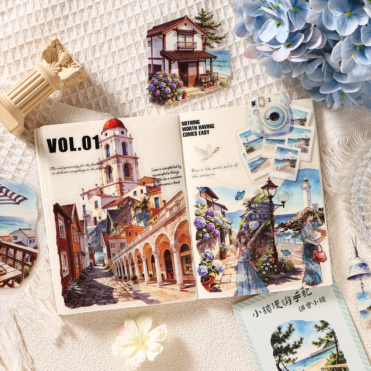 Stickers on journal