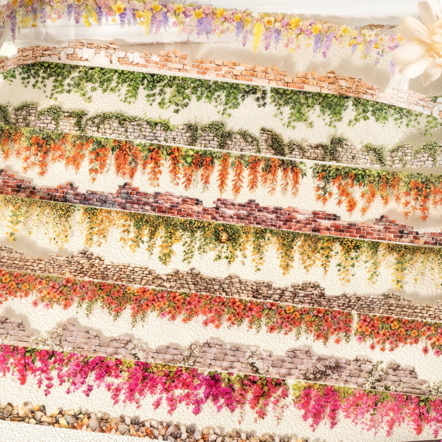 0615 Flower wall PET tape -6.5CM*2M