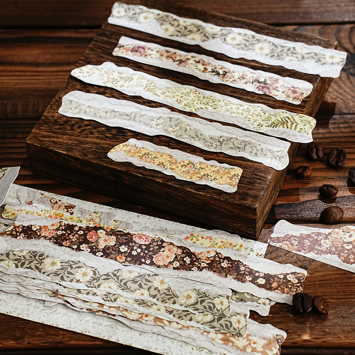 Strips on wood