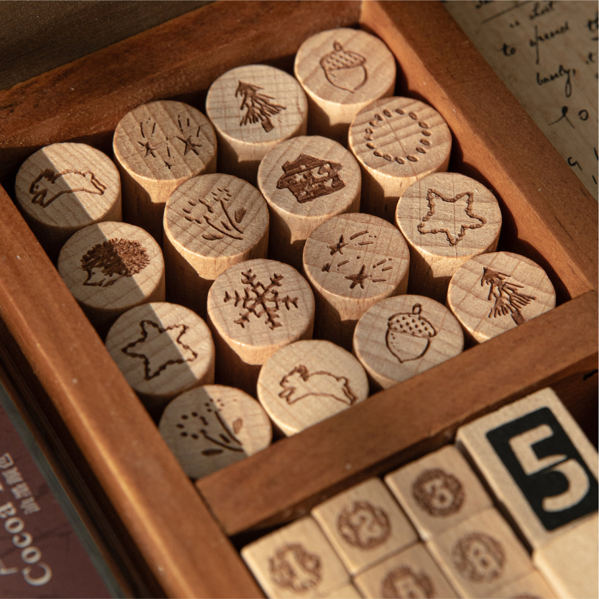 Stamps in box