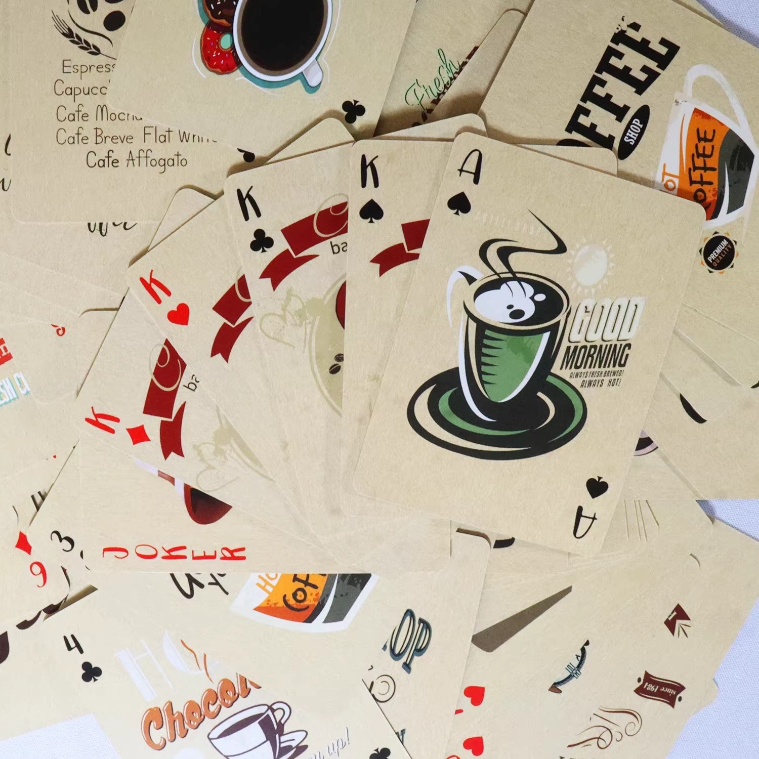 Vintage Coffee Playing Cards
