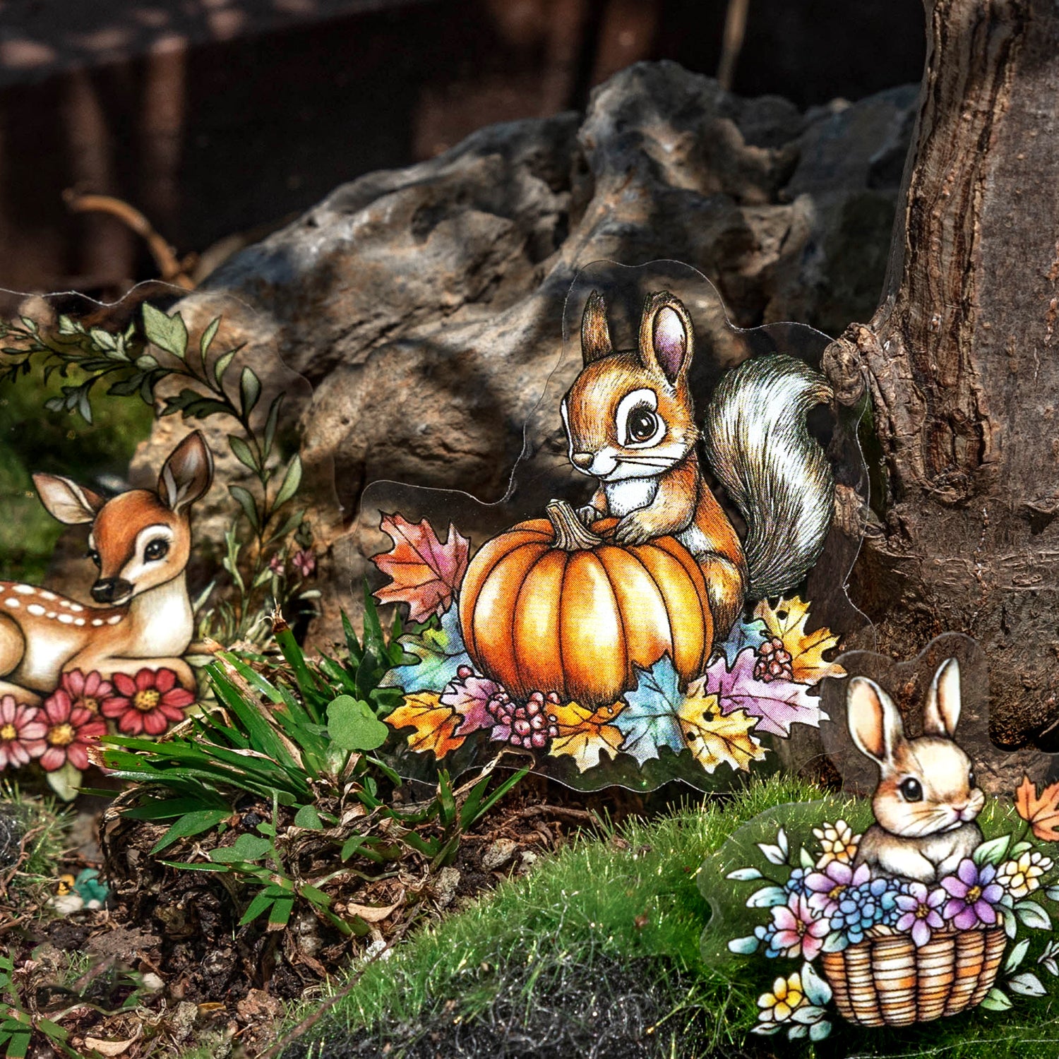 1013 Vintage garden sticker -20Pcs each pack