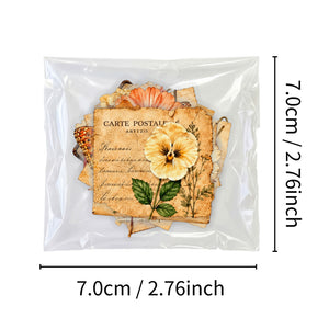Vintage Floral Ticket Stub sticker size