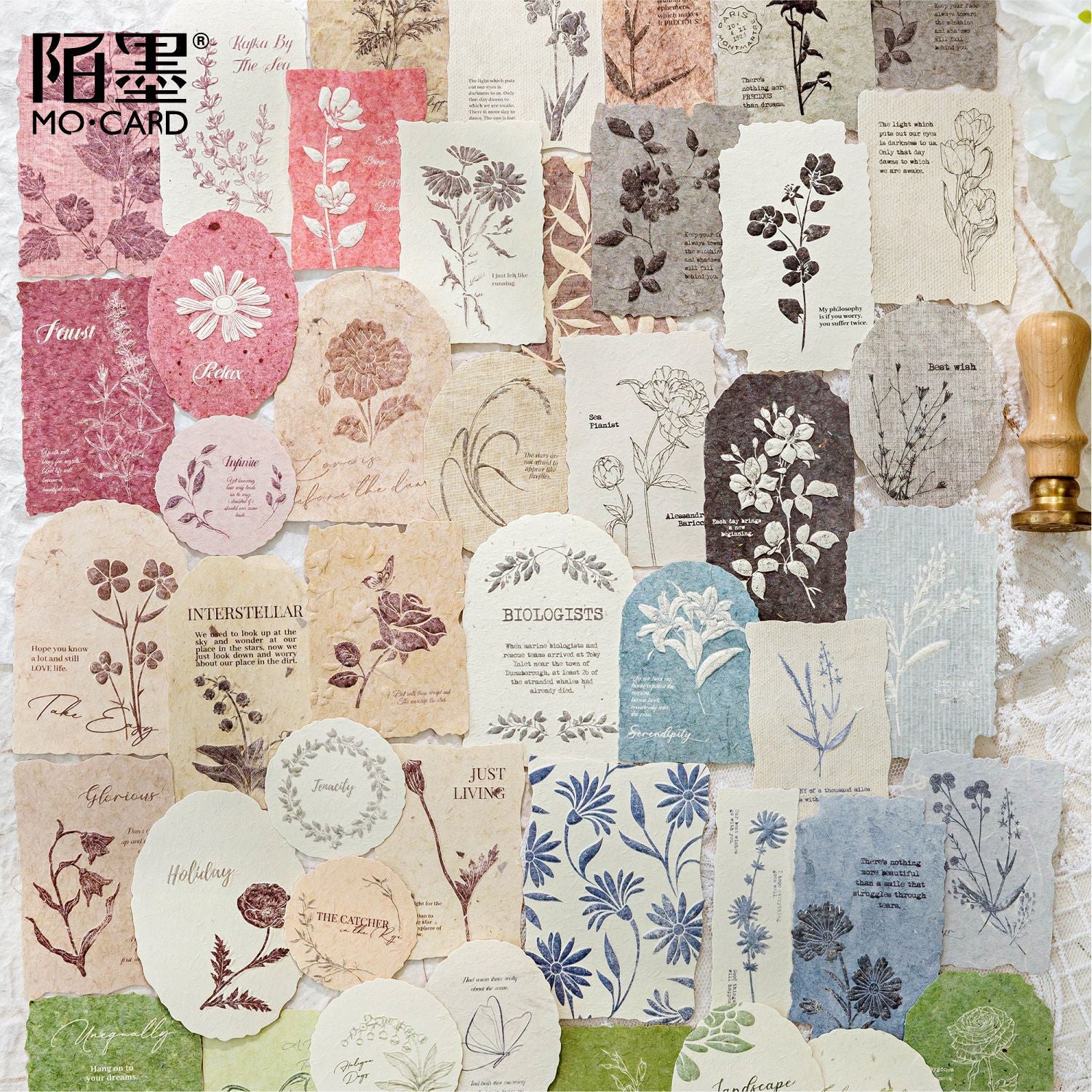 0321 Forest Overture Series Embossed Sticker -30Pcs each pack