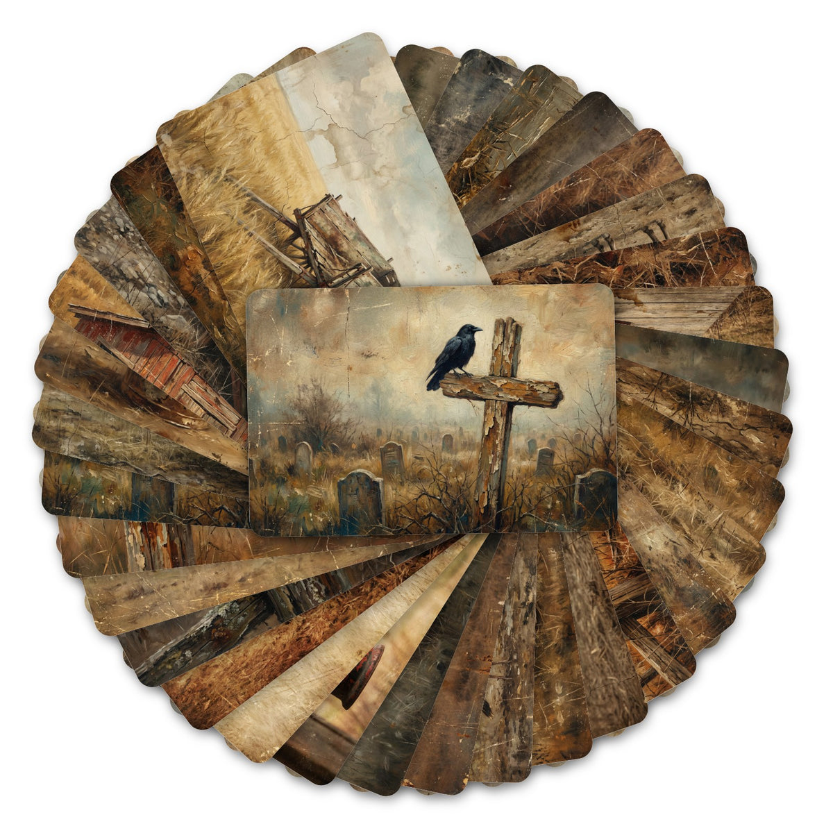 Vintage Countryside card designs