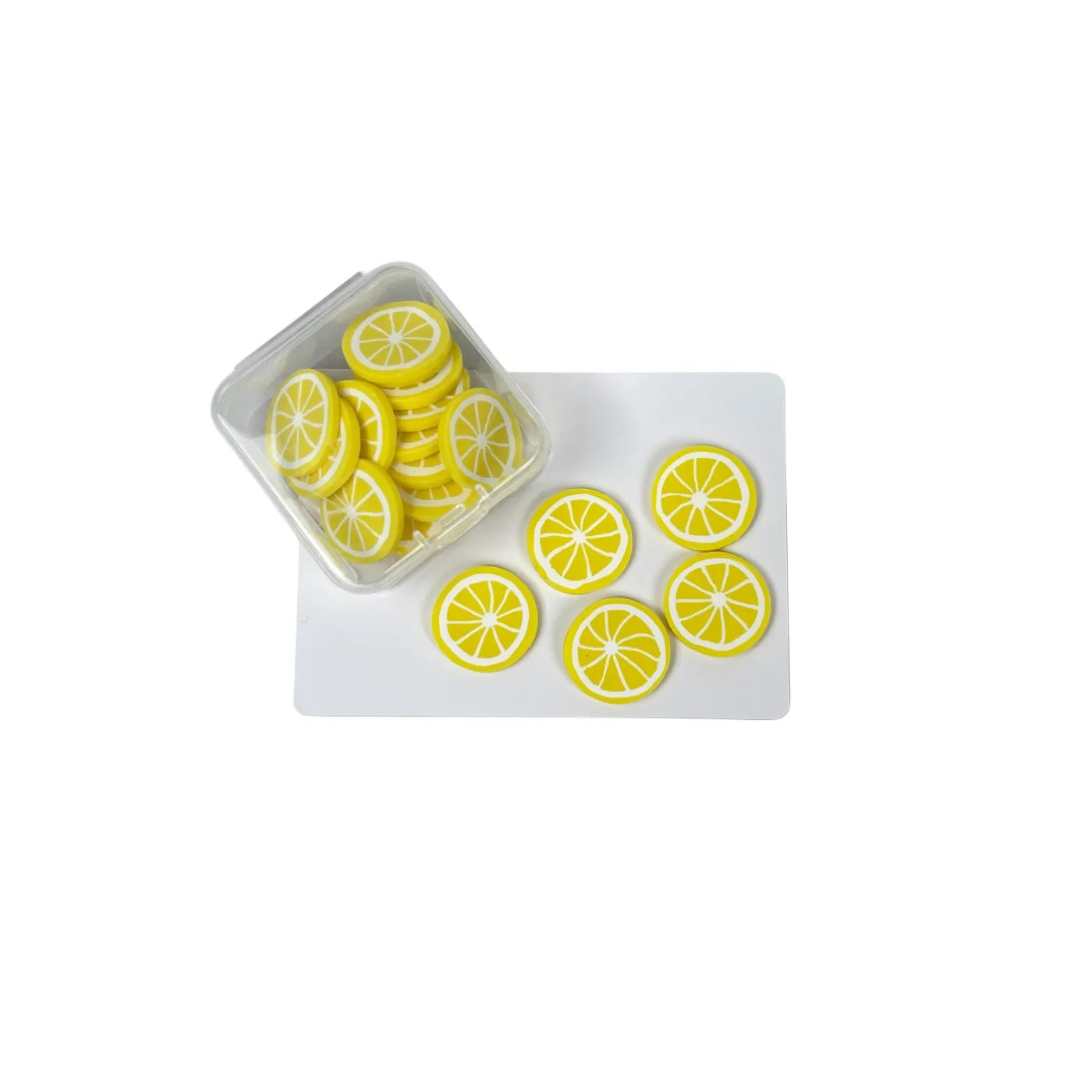 Soft clay fruit slices about 2cm