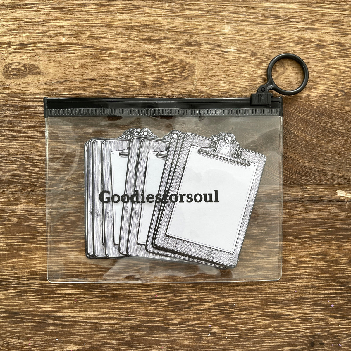 Cards in bag