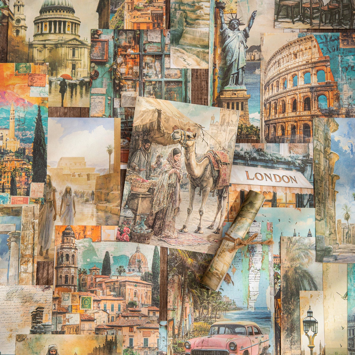 0521 Wanderer's diary Series Paper -30Pcs each pack