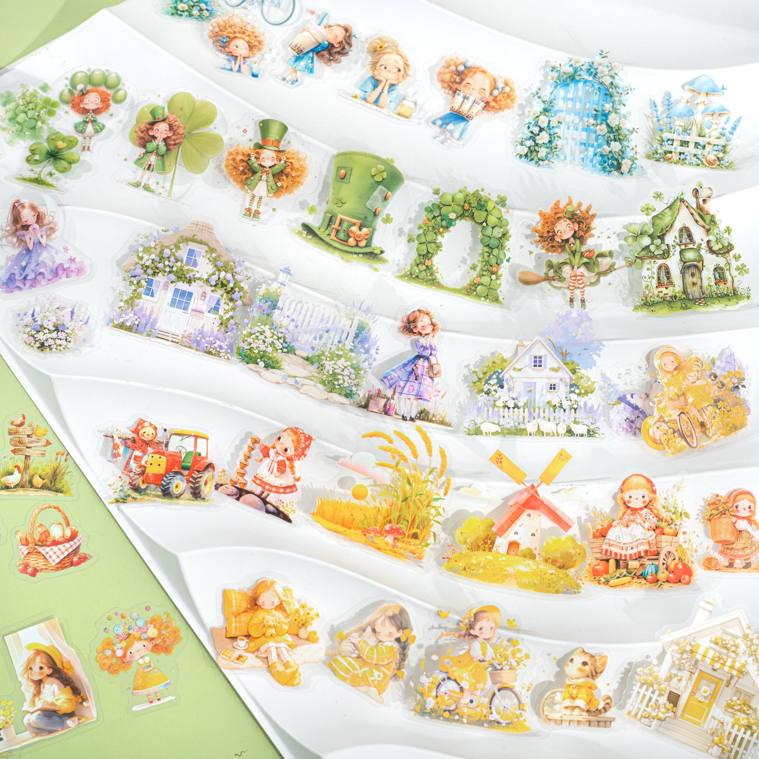 0630 Garden Tour PET sticker -20Pcs each pack