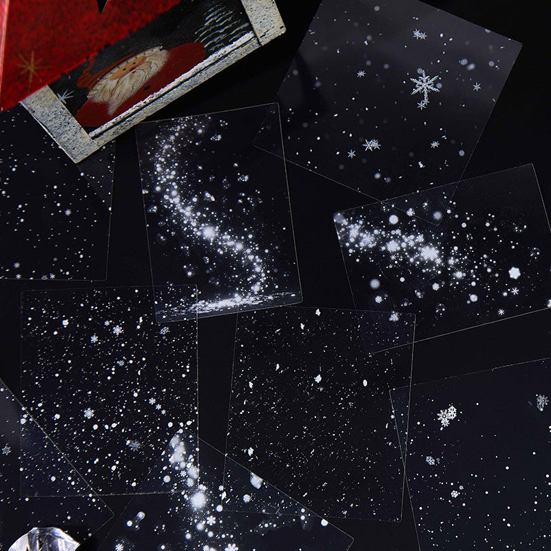 Snow on dark