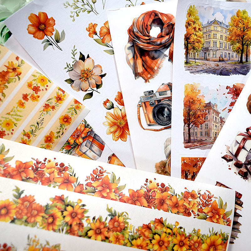 S-533- Gentle late Maple Sticker Book -20Pcs each pack