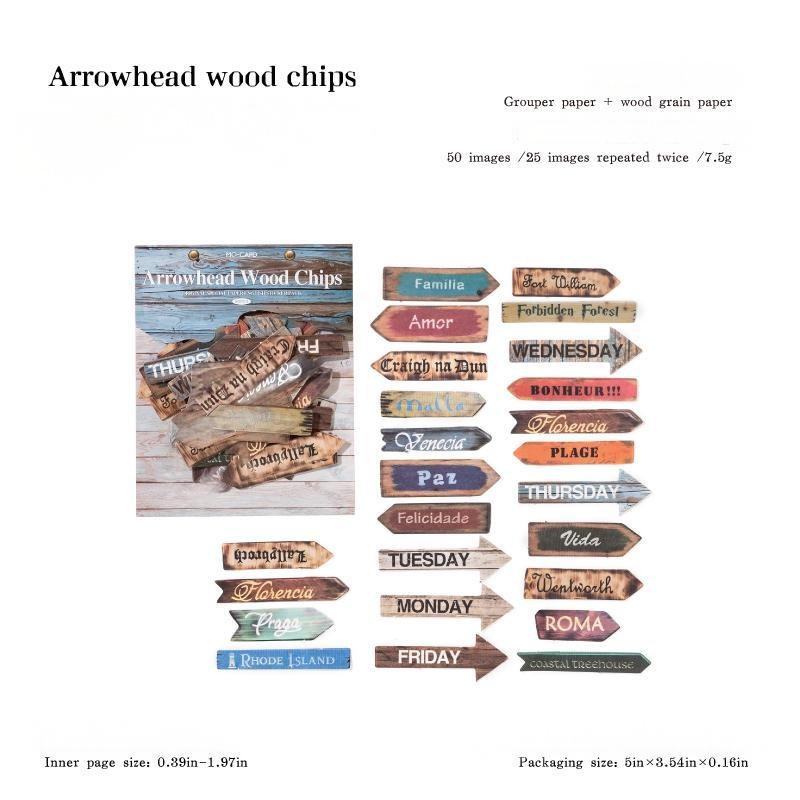 English Solid sticker -50Pcs each pack