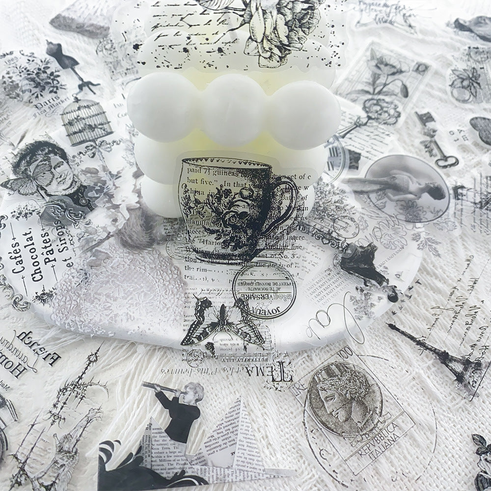 0619 55 Vintage stamp PET sticker