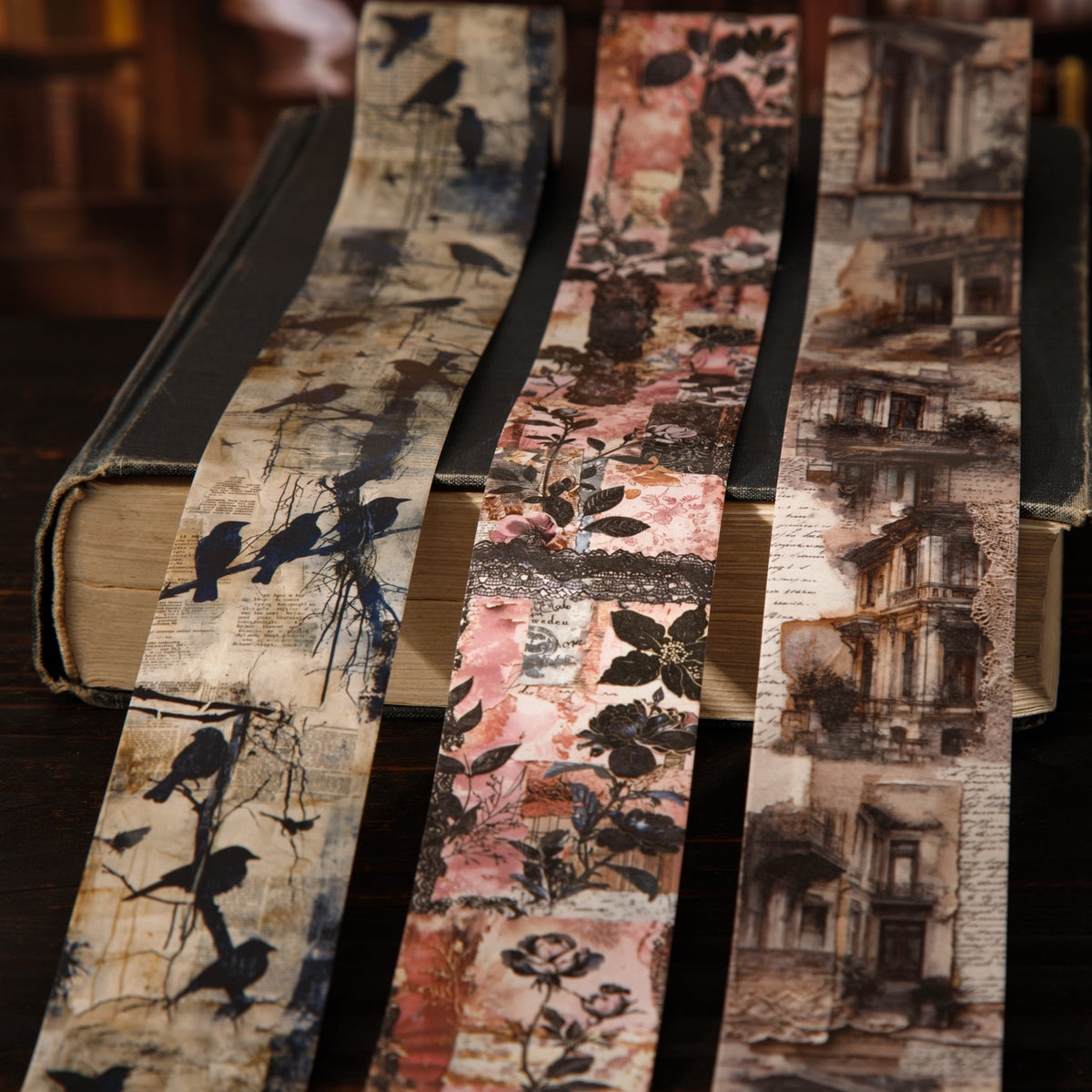 Tapes on books