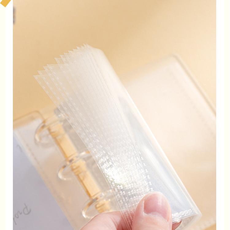 0604 Gold / Silver foil clear ATC storage book