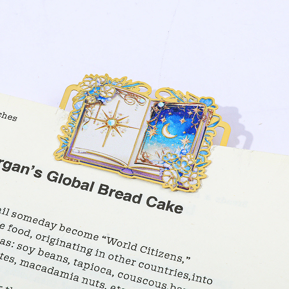 0810 Magic book Metal Bookmark Bookmarks