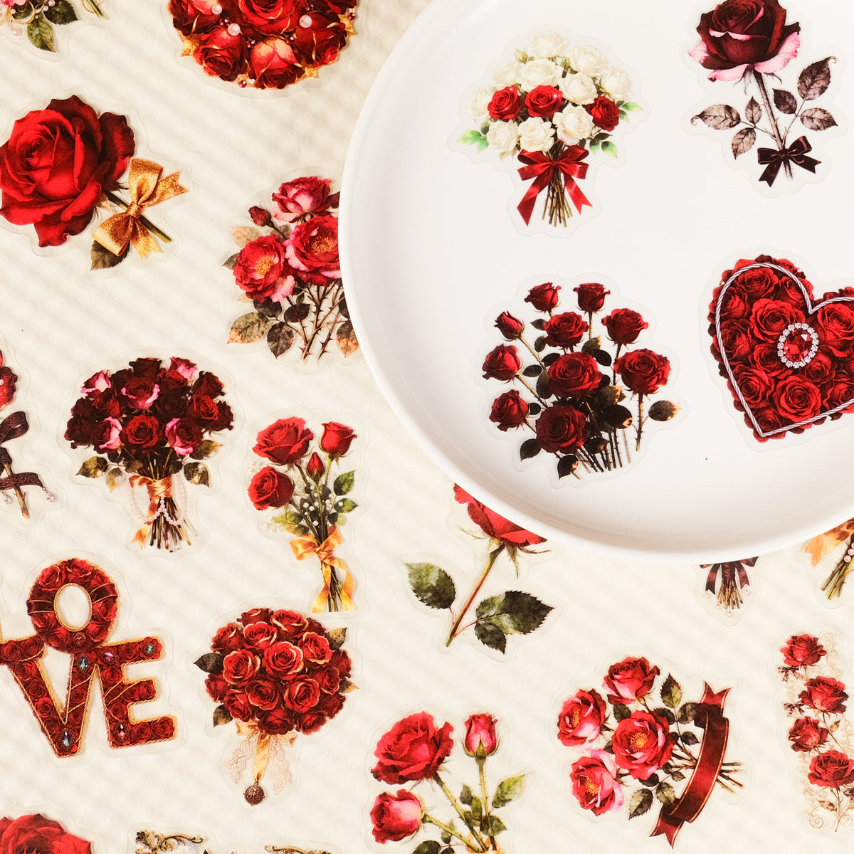 Heart stickers