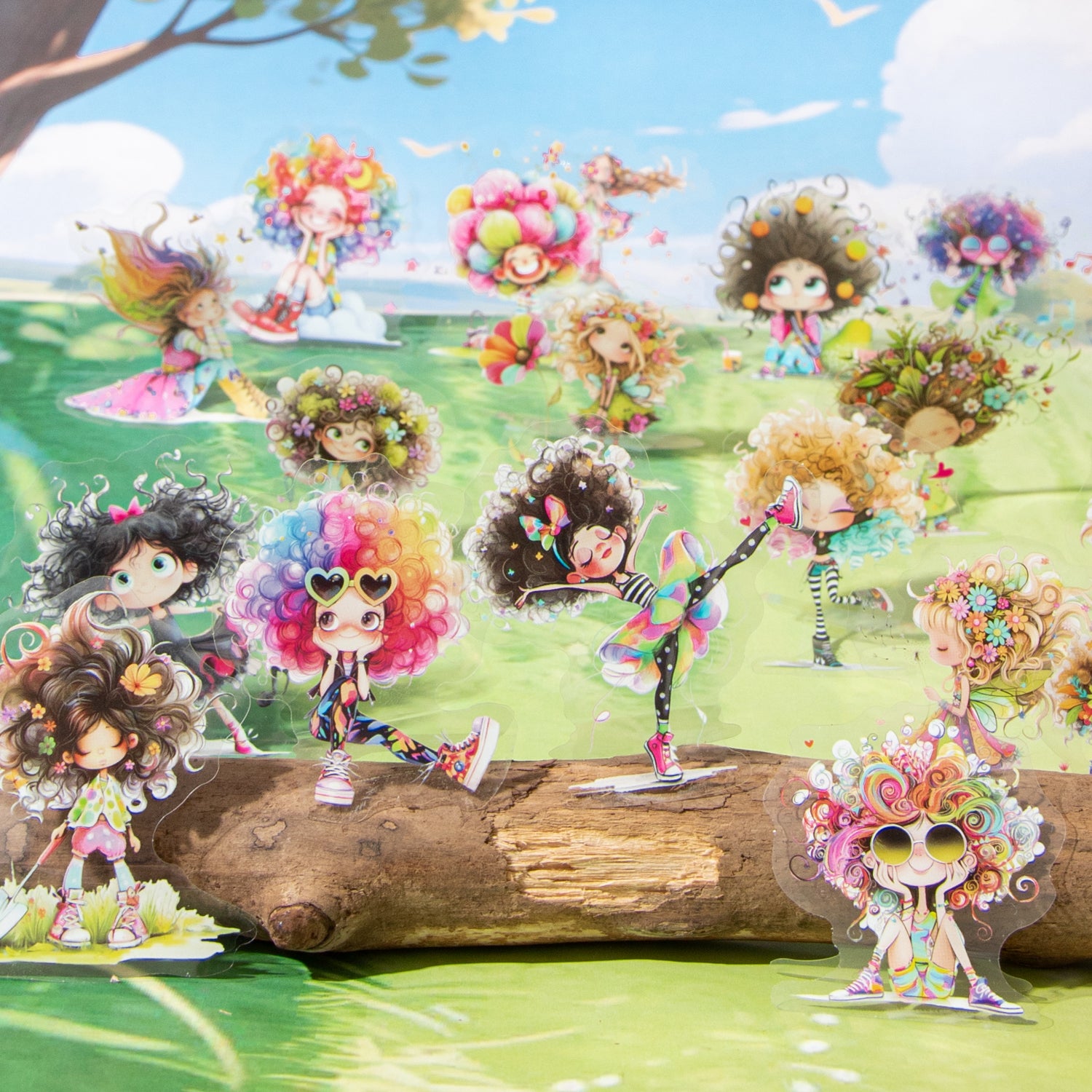 0723 Sweetheart's holiday life PET sticker -25Pcs each pack