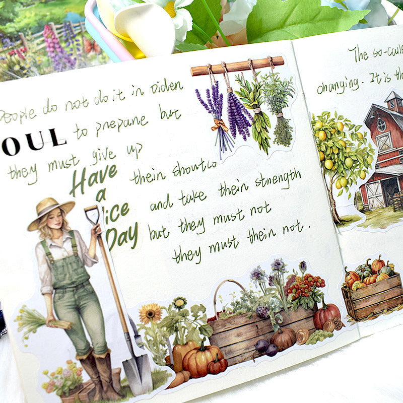 S-542- The colors of the countryside Sticker Book -20Pcs each pack
