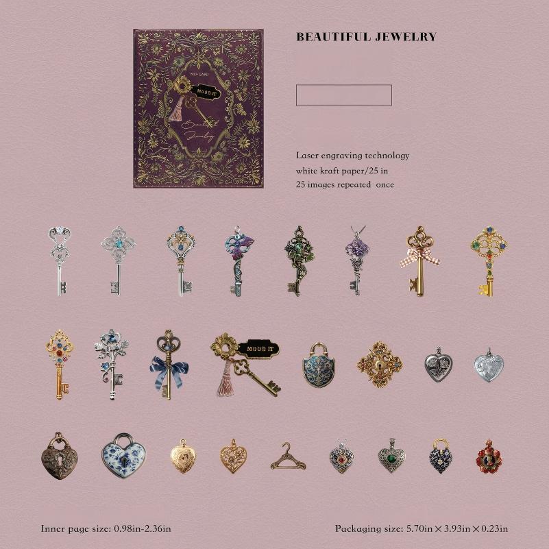 Mysterious Code Book Solid Sticker -25Pcs each pack