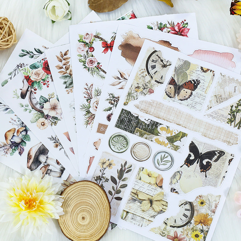 S-583- Watercolor Inspiration Sticker Book -20Pcs each pack