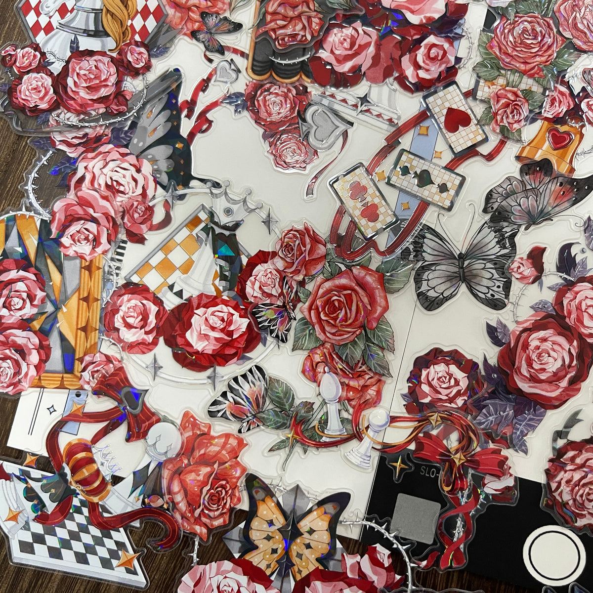 Roses and butterflies