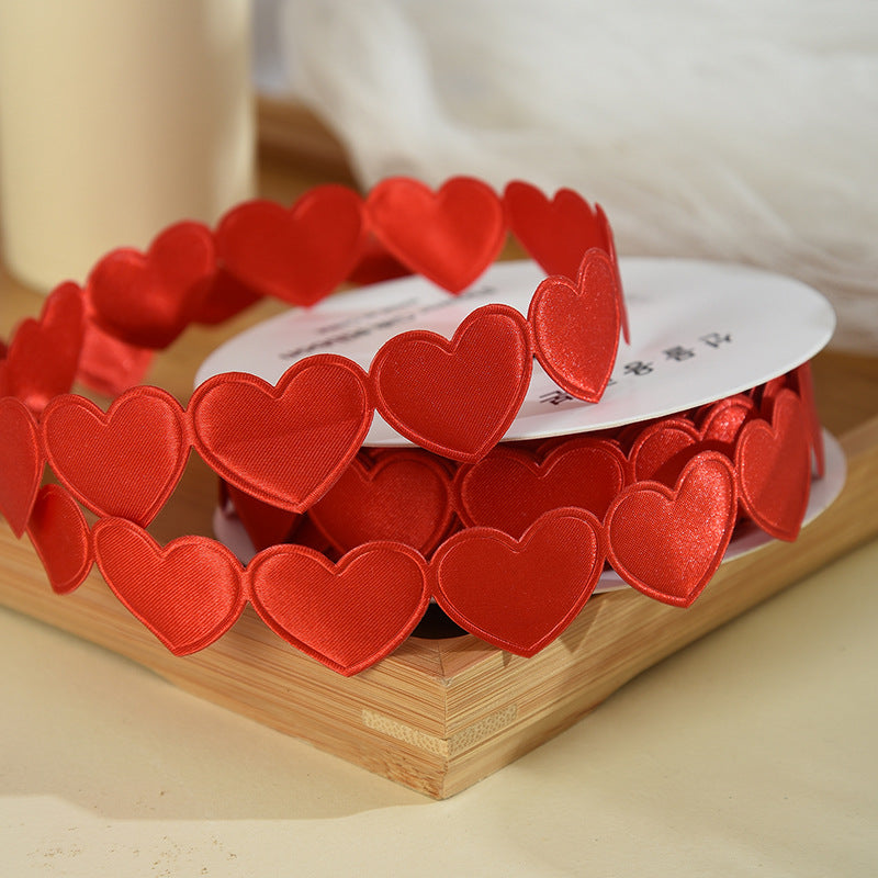 Heart-shaped fabric 9m*1.5cm
