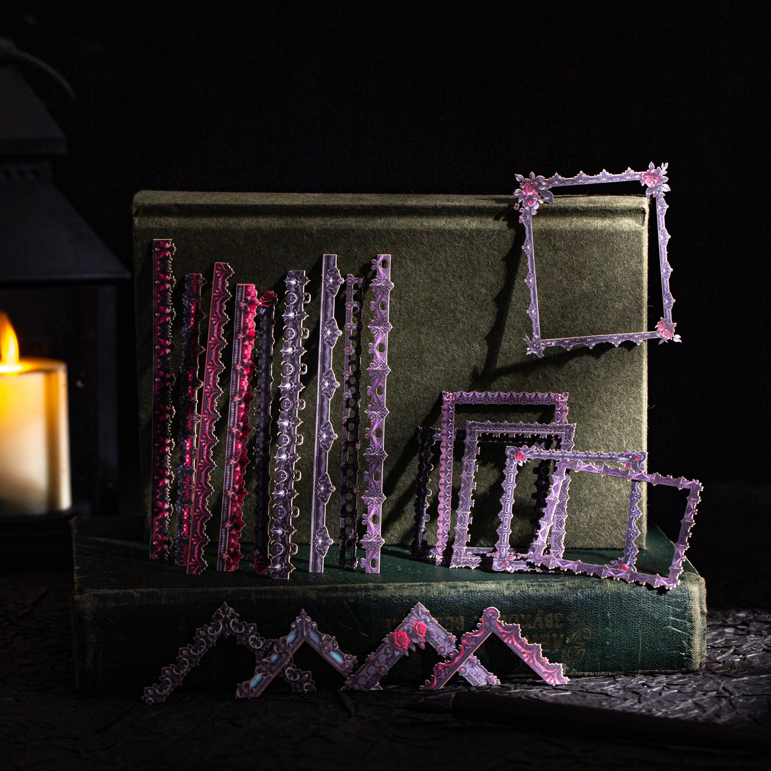 0610 Vintage border cardstock sticker -20Pcs each pack