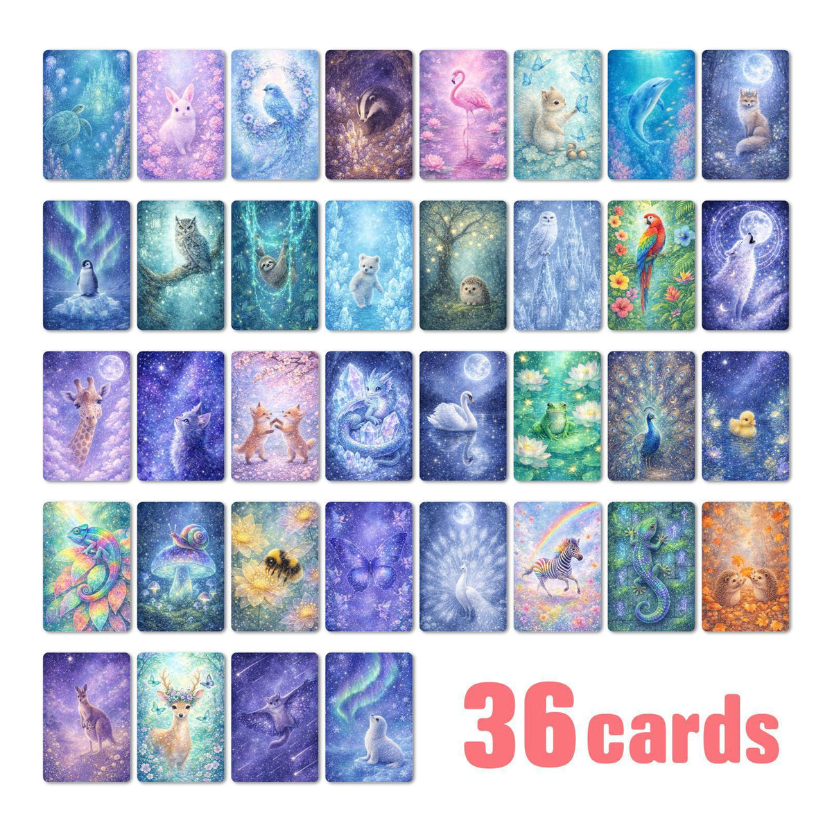 Dreamy Animals card designs