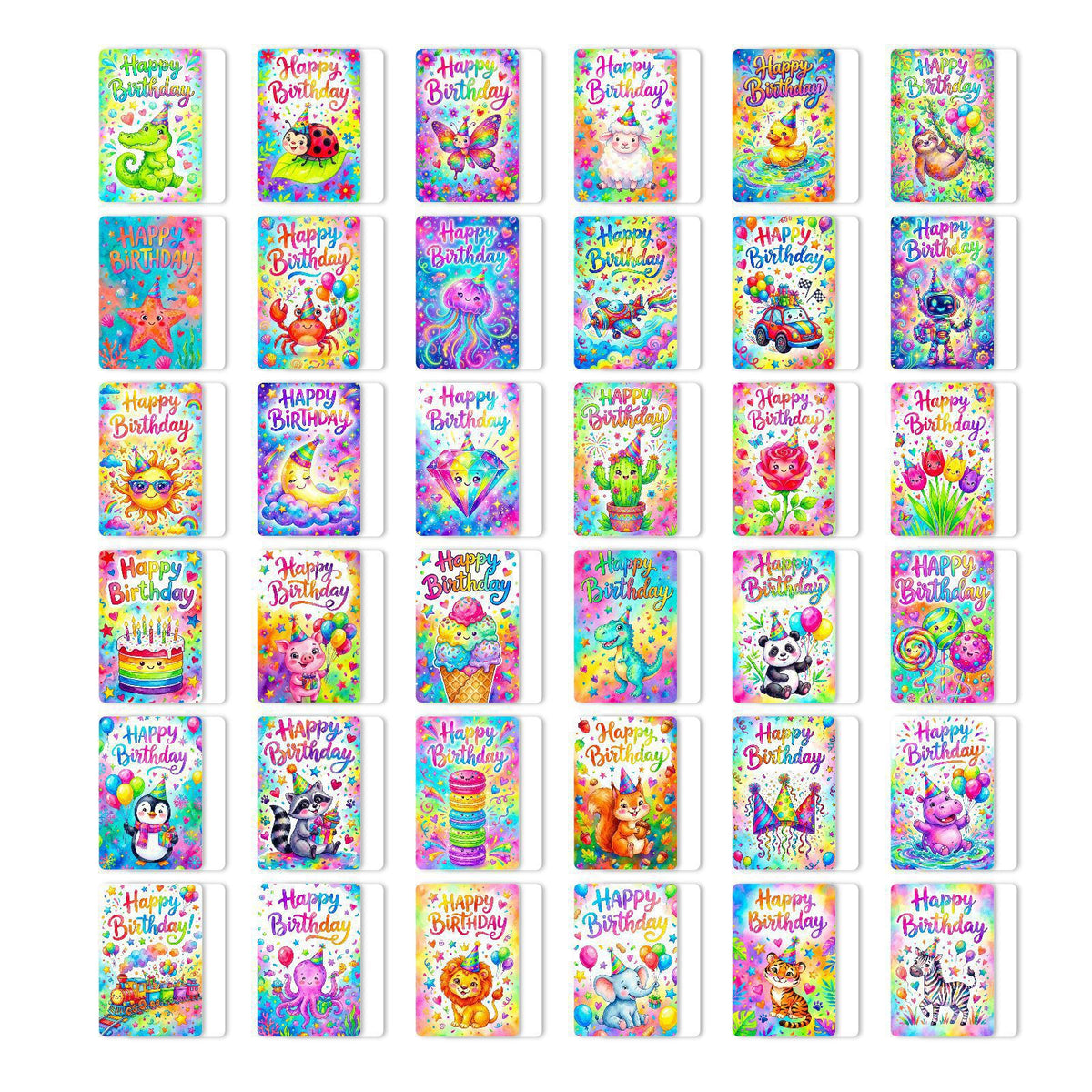 Happy Birthday Animal card designs