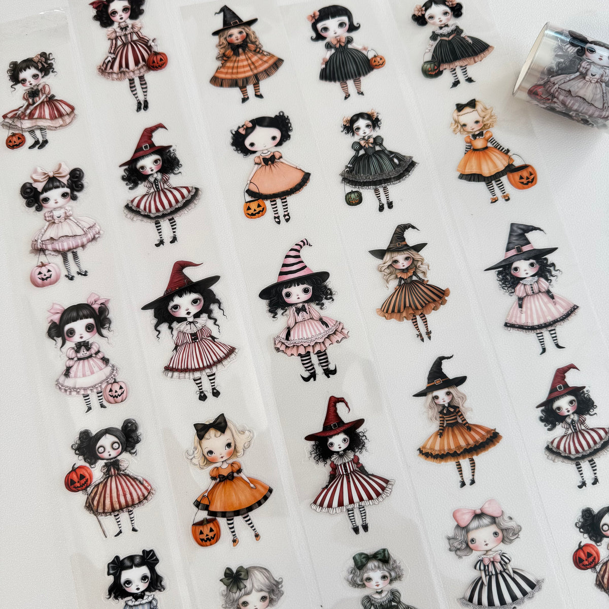Halloween Dolls tape pieces